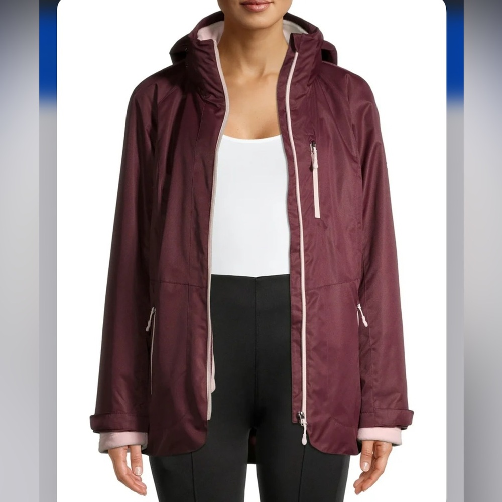 Swiss Tech Burgundy Ski Jacket — Women’s L